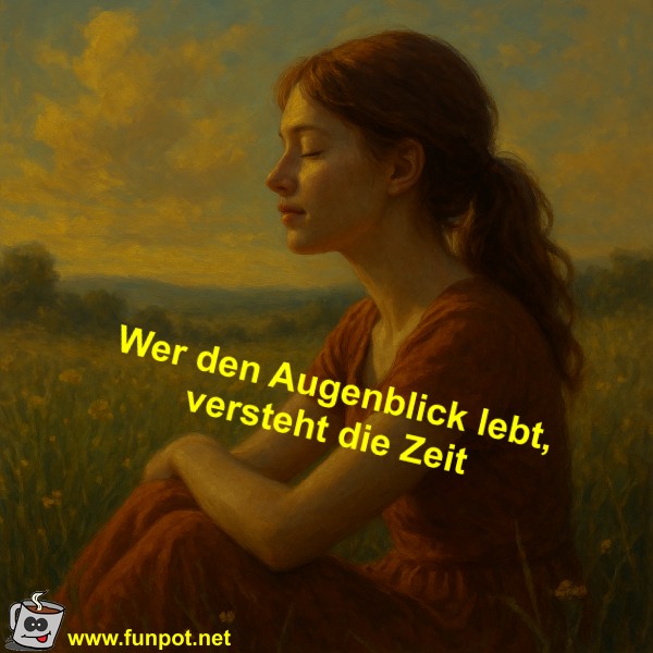 Wer den Augenblick lebt, versteht die Zeit
