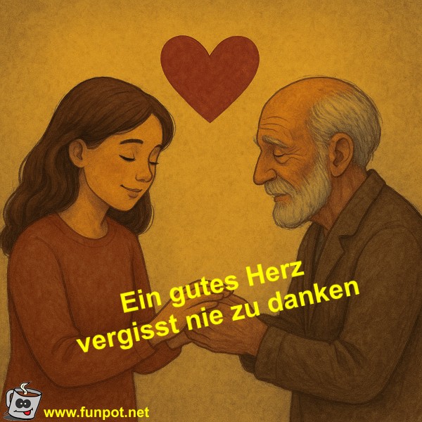 Ein gutes Herzvergisst nie zu danken Ein gutes Herzvergisst nie zu danken