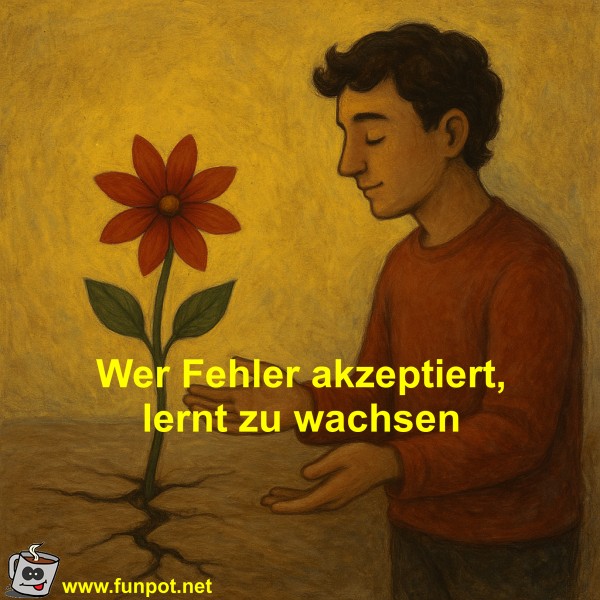 Wer Fehler akzeptiert, lernt zu wachsen Wer Fehler akzeptiert, lernt zu wachsen