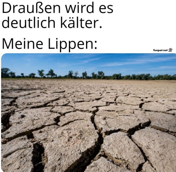 Wenn Winterwetter Lippen verwandelt