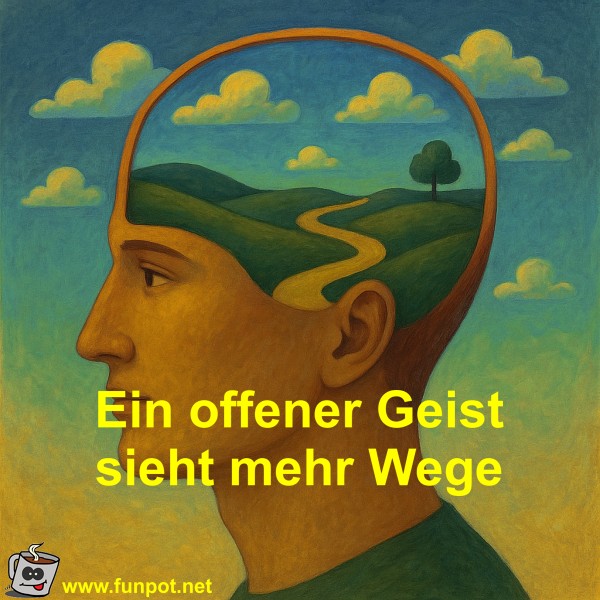 Ein offener Geist sieht mehr Wege Ein offener Geist sieht mehr Wege