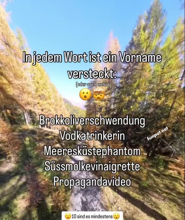 In jedem Wort ein Vorname