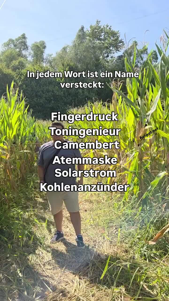 Ein Vorname in jedem Wort
