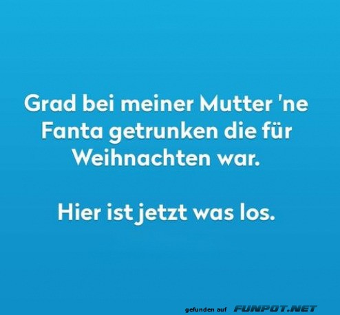 Fanta-Notfall: Weihnachtskrise!