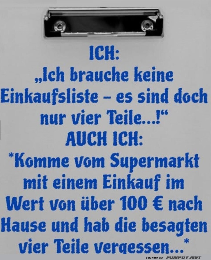 Einkaufslisten-Helden und ihr Versagen