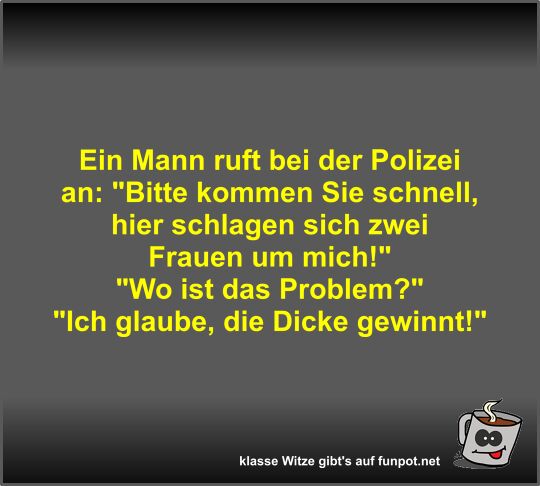 Ein Mann ruft bei der Polizei an Ein Mann ruft bei der Polizei an