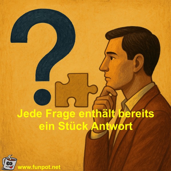 Jede Frage enthlt bereits ein Stck Antwort