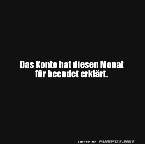 Monatliches Budget: Game Over!