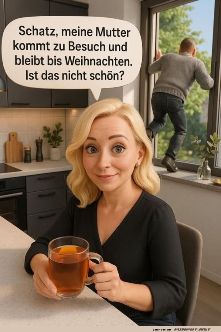 Wenn Schwiegermutters Besuch zur Flucht fhrt