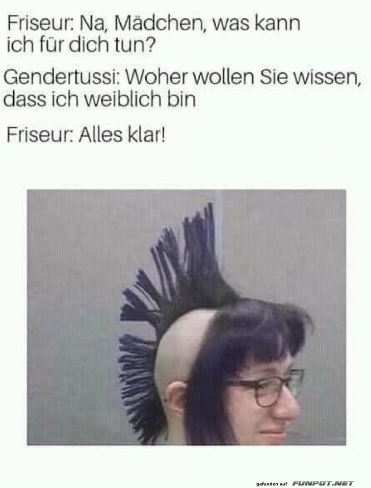 Friseurbesuch mit unerwartetem Ergebnis