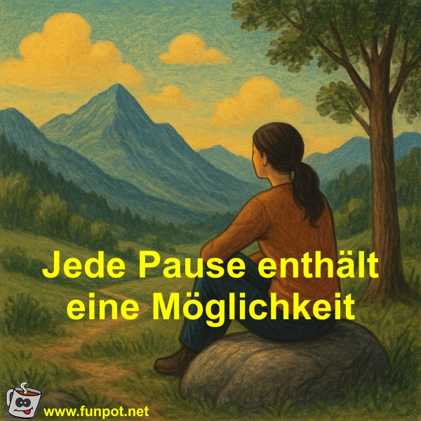 Jede Pause enthlt eine Mglichkeit