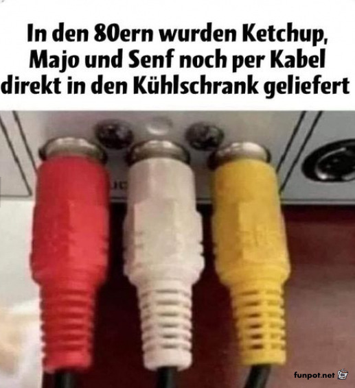 Analoges Fast Food der 80er