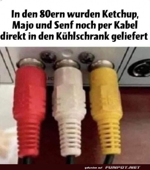 Analoges Fast Food der 80er