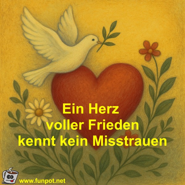 Ein Herz voller Frieden kennt kein Misstrauen