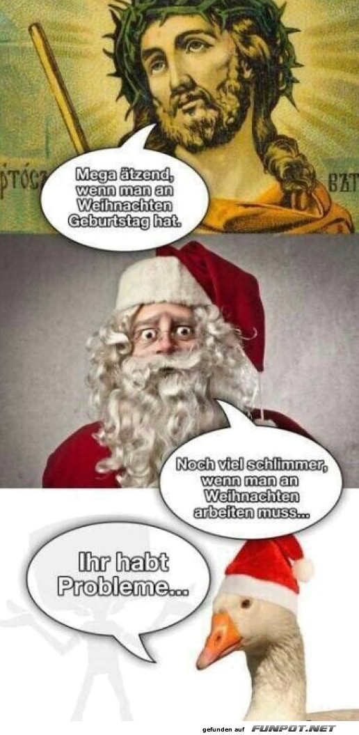 Weihnachtschaos aus himmlischer Sicht