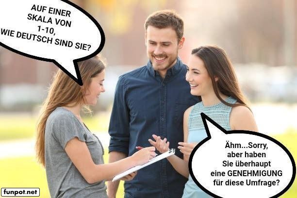 Deutsche Przision in der Umfragekunst