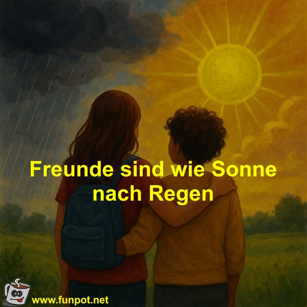 Freunde sind wie Sonne nach Regen Freunde sind wie Sonne nach Regen