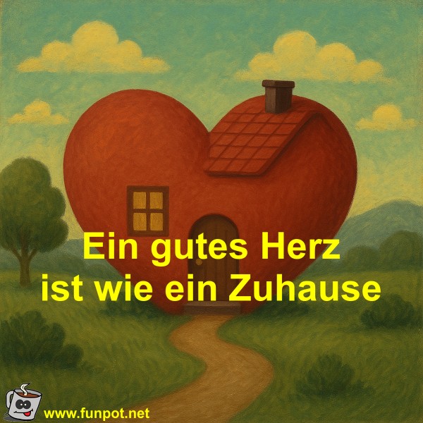 Ein gutes Herz ist wie ein Zuhause Ein gutes Herz ist wie ein Zuhause