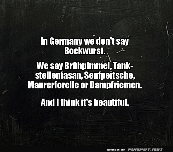 Bockwurst: Sprachperlen aus Deutschland