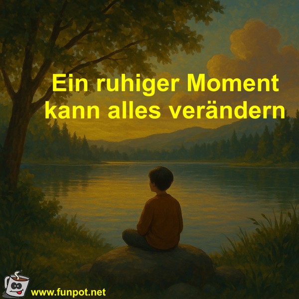 Ein ruhiger Moment kann alles verändern