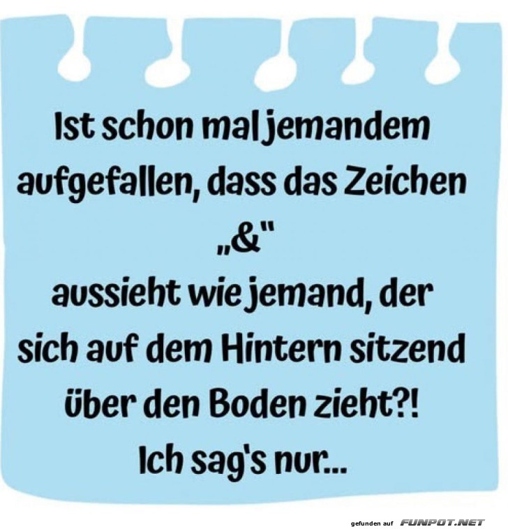 Entdeckungen im Alltag: Das Geheimnis des '&'