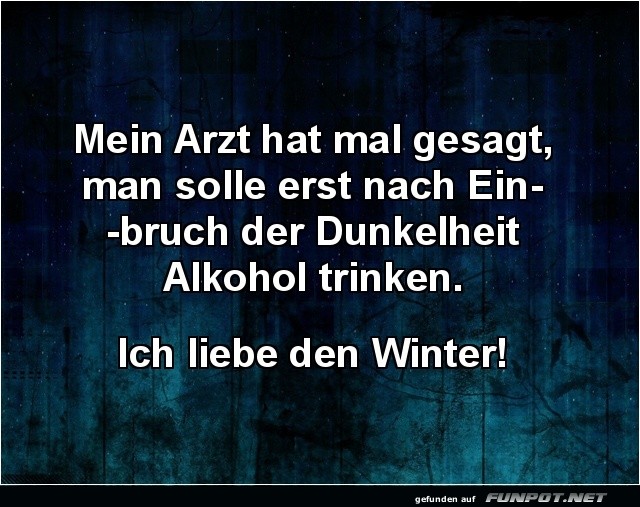 Winter: Die perfekte Ausrede
