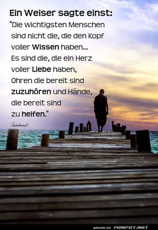 Der Weise auf dem Steg der Erkenntnis