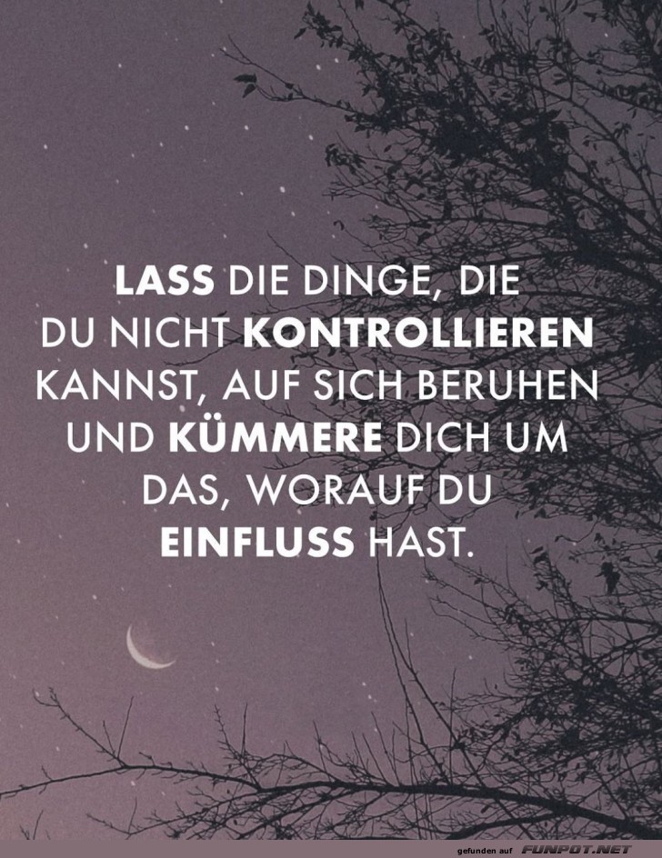 Mondlicht und Gelassenheit