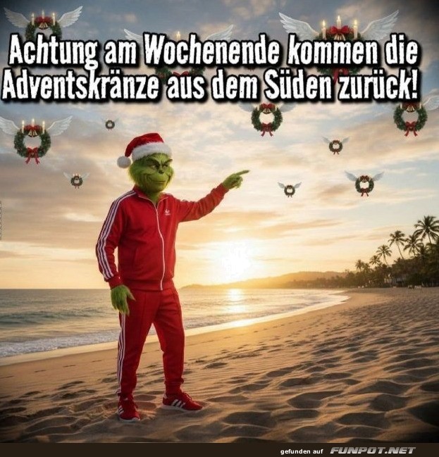 Grinch im Trainingsanzug plant Weihnachtschaos