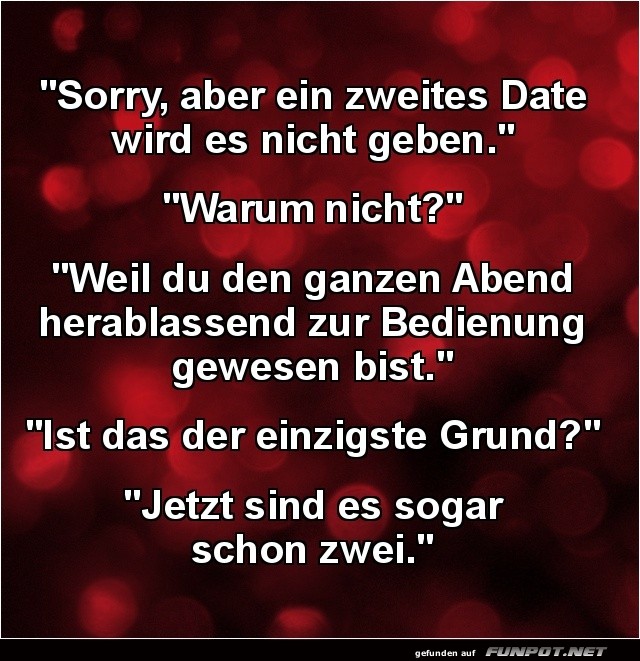 Das kurze Date-Debakel
