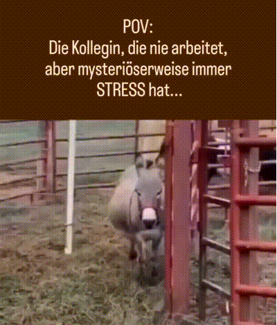 Gestresste Kollegin