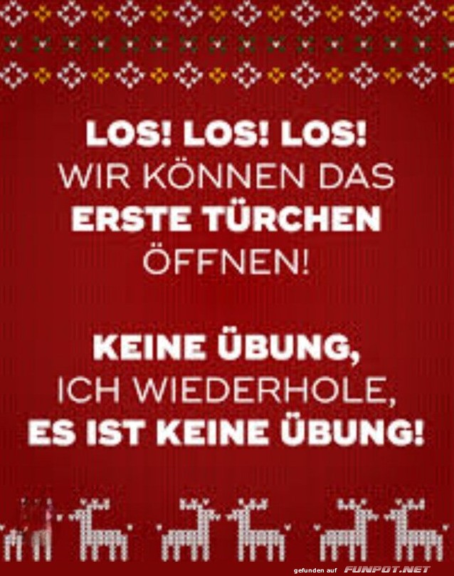 Erster Adventskalender-Alarm!