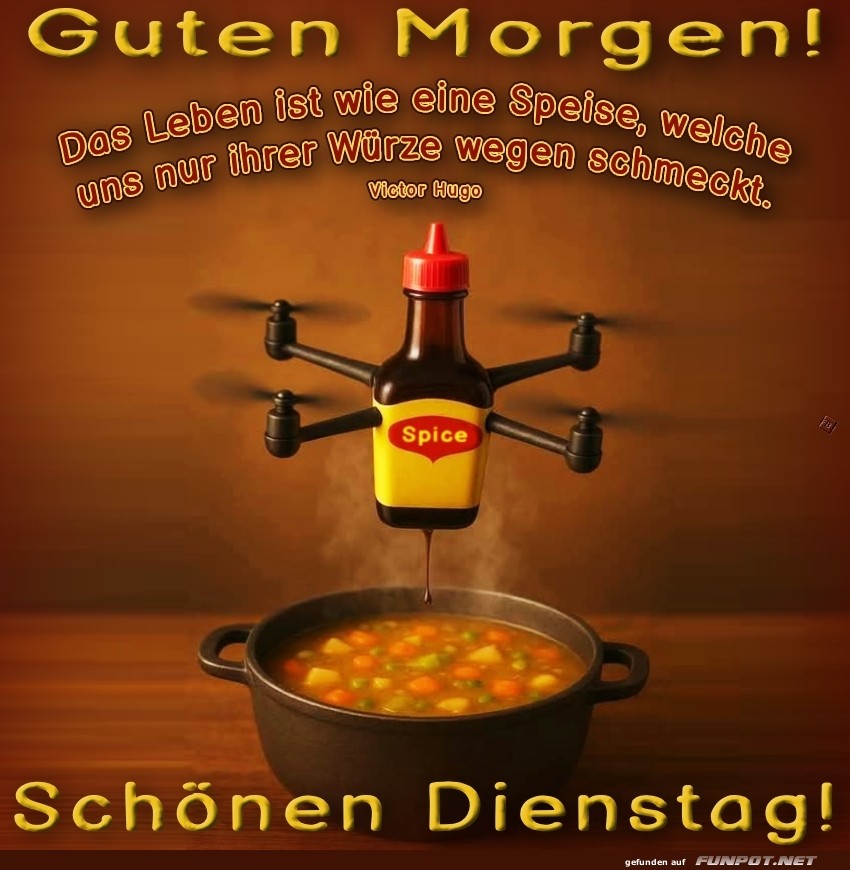 Wrzige Landung zum Dienstag