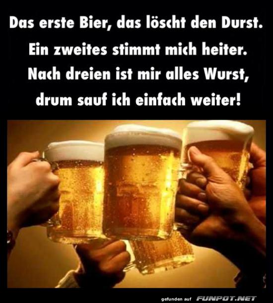 Prost mit humorvoller Bierlogik