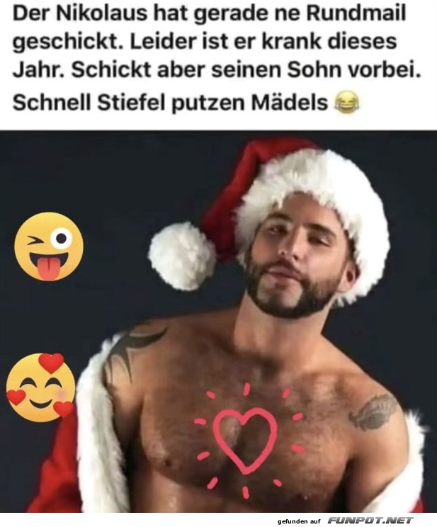 Santa Junior bringt die Geschenke