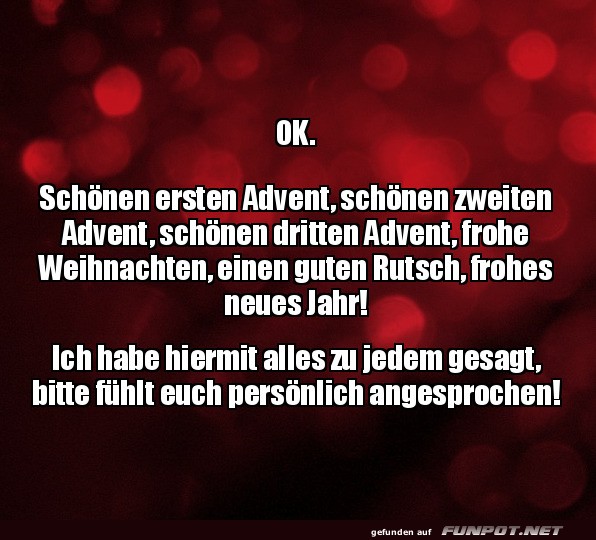 Multitasking Weihnachtsgrüße