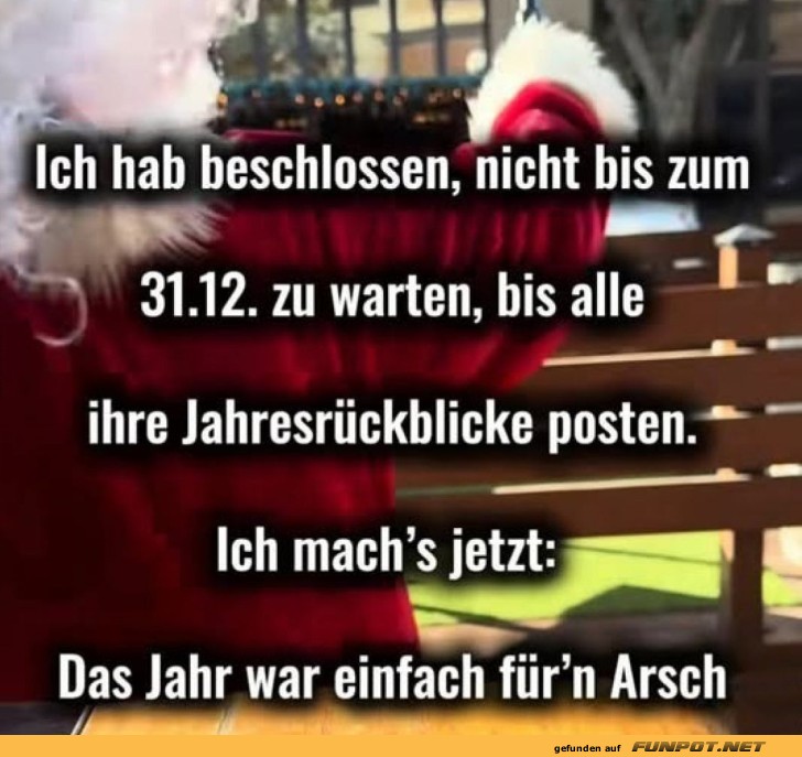 Früher Jahresrückblick