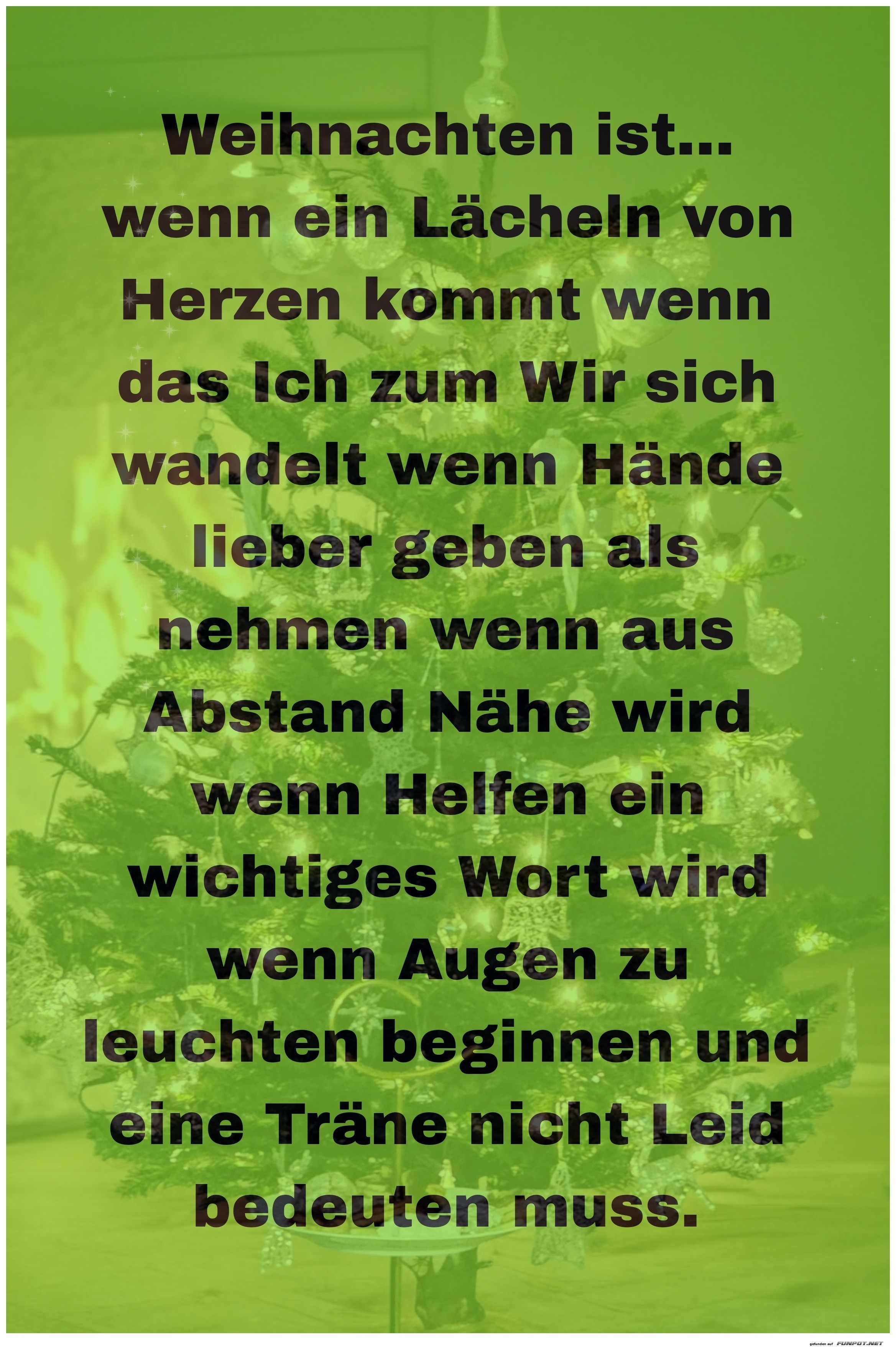 weihnachten ist wenn ein lcheln