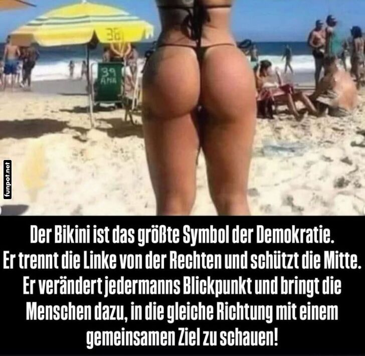 Die demokratische Macht des Bikinis! Die demokratische Macht des Bikinis!