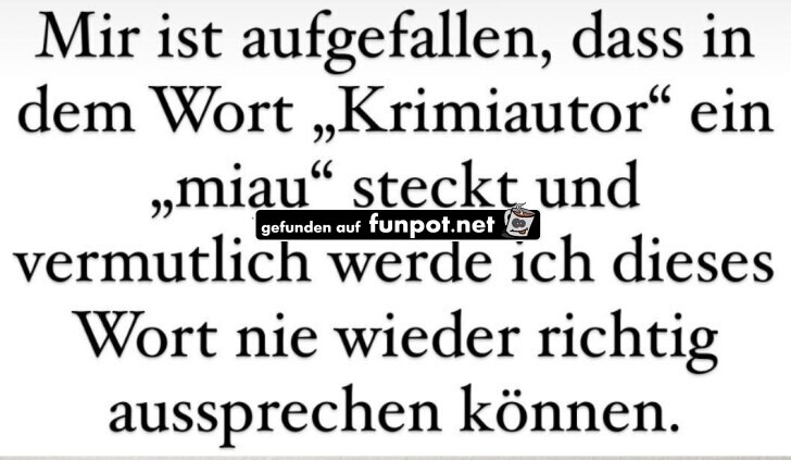 Katzenkratzer im Krimiautor