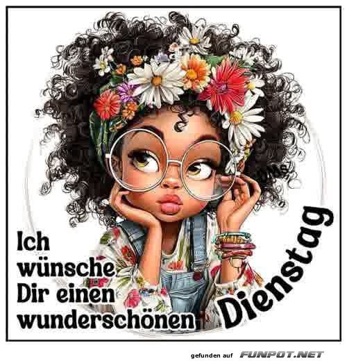 Blumenkind wnscht Dienstag-Vibes!