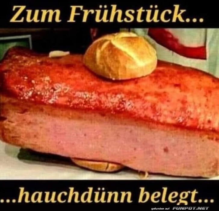 Der fleischige Frühstückstraum