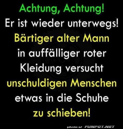 Von wegen heiliger Nikolaus!