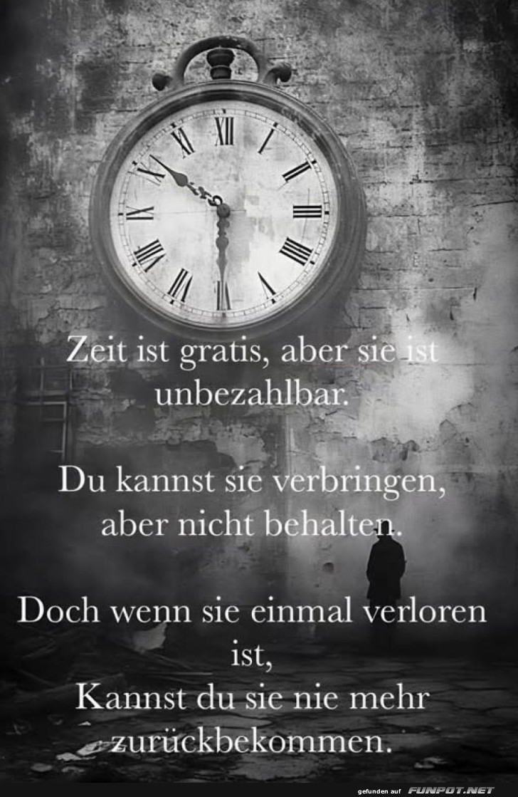 Zeit tickt und die Gedanken fliegen