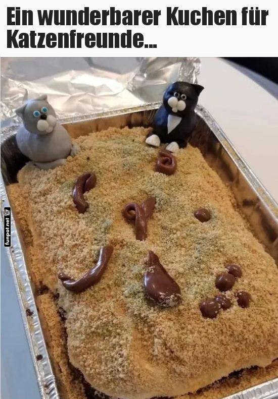Katzenstreu-Kuchen: Naschen auf eigene Gefahr!