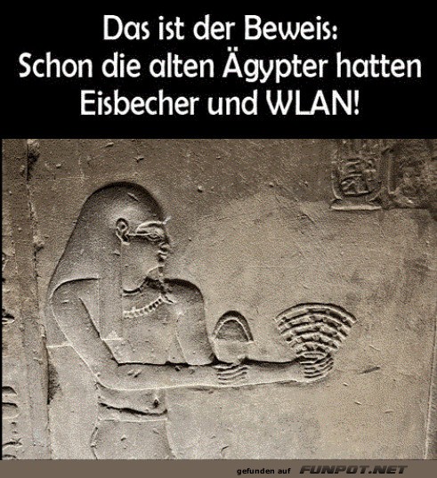 WLAN und Eis im alten gypten entdeckt!