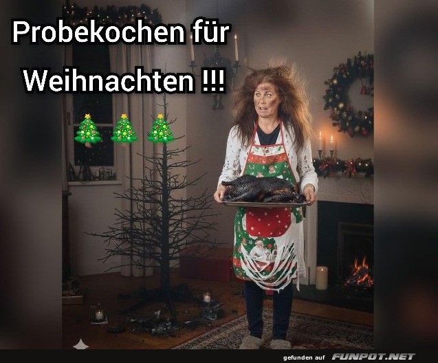 Kchenkatastrophe unterm Tannenbaum