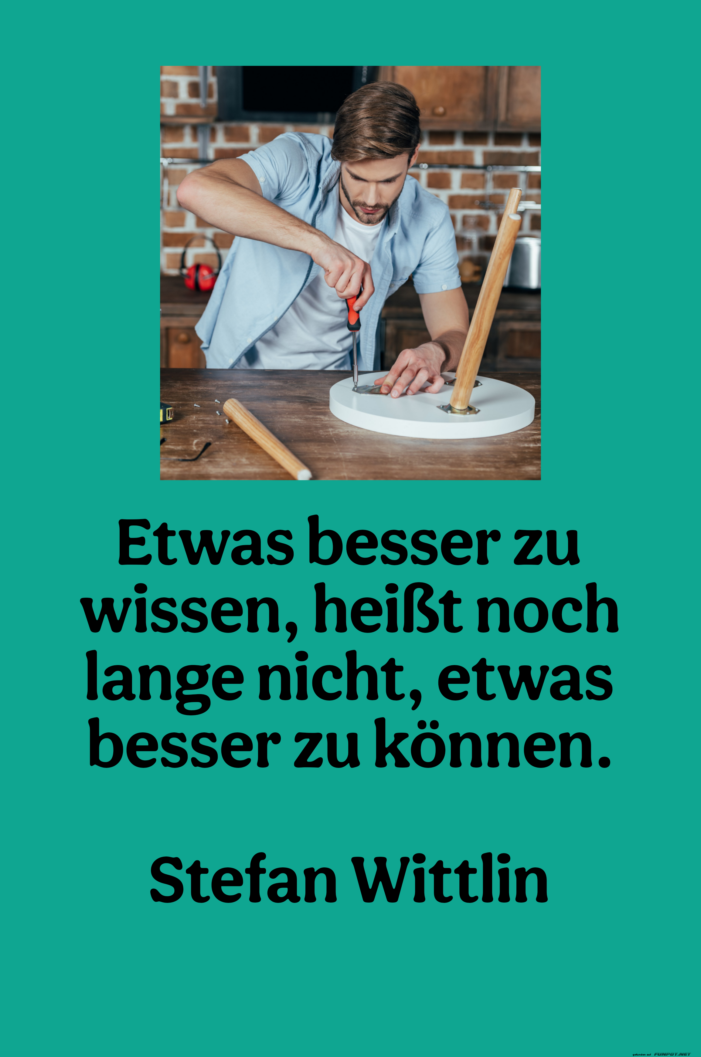 etwas besser zu wissen