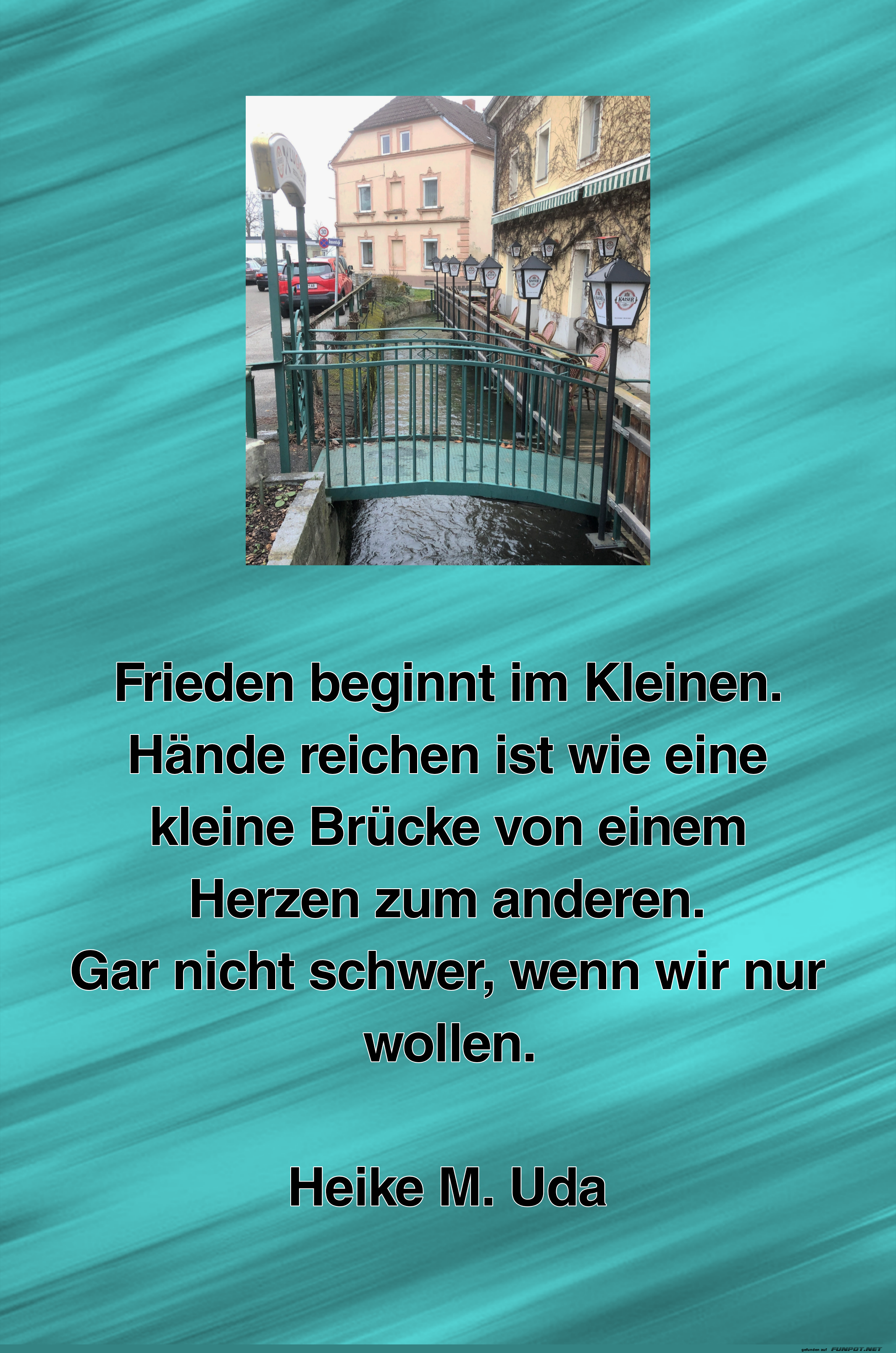 frieden beginnt im kleinen