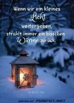 Kleines Licht weitergeben